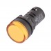 Ενδεικτική Λυχνία LED Φ22 Πόρτα Πίνακα Κίτρινη 110V AD56-22-Y-110